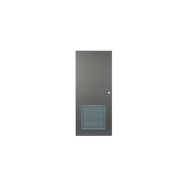 Assa Abloy CECO Hollow Steel Security Door 36"W X 80"H, 24"W X 24"H Louver, Mortise Prep, SteelCraft Hinge CHMDL3068-24X24VENTMORT-ST18GA - main